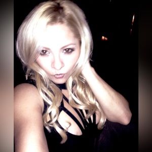 Black, Bebe, Cris-cross neck dress